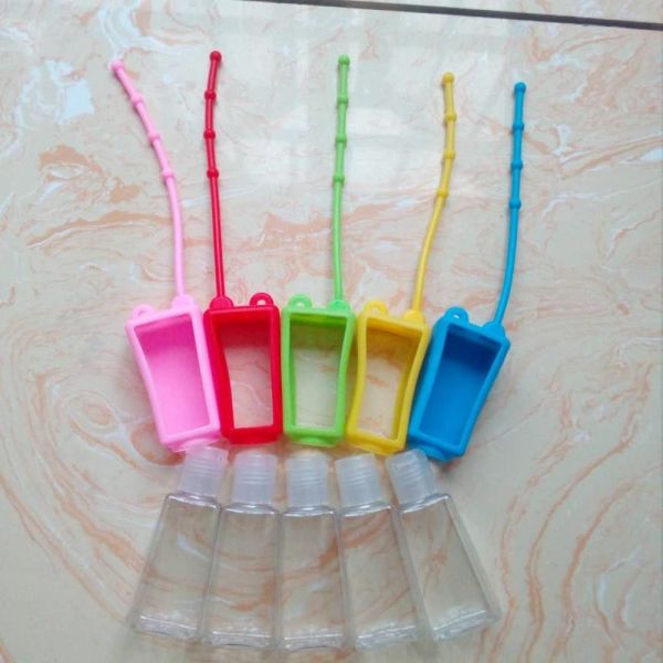 1oz Cosmetic PET Bottle Empty Hand Sanitizer Bottles 30ml With Screw Cap