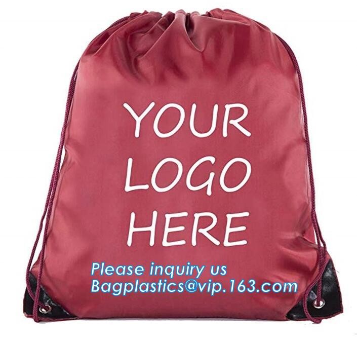 Cheap Custom Wholesale Promotion Canvas Cotton Drawstring Bag, Waterproof Mini Nylon Polyester Drawstring Bag bagplastic