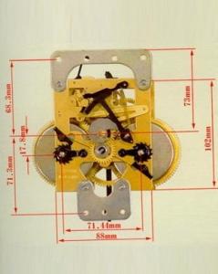 China Chefoo 31 day key wind movement /mechanism for grandfather clocks wholesale