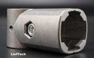 China Die Casting Aluminum Alloy Lean Pipe Connector OEM T Shape Pipe Joint wholesale