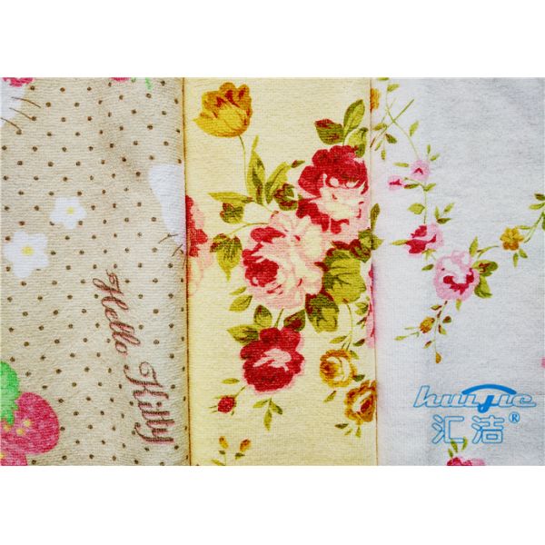 Polyester Microfiber Window Glass Clean Microfiber Cloth Printed No Hardening