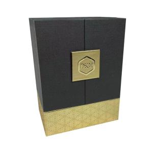 China Custom Color High End Luxury Double Open Door Cardboard Perfume Box with Foam Insert wholesale