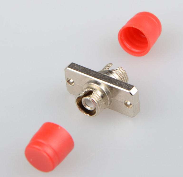 Rectangular Fiber Optic Adapters Single Mode Fiber Optic Brazing Flange FC FC Adapter