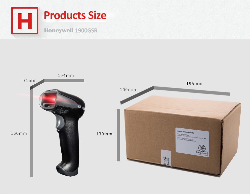 QR Code Barcode Scanner For Retailing Honeywell Xenon 1900GSR 2D Flatbed Scanner