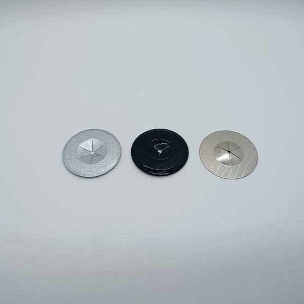 1.5 Inch Perforated Insulation Self Tightening Washer Flat Round Galvanized Steel For Wall And Ceiling
