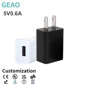 5V 0.6A Universal USB Wall Charger 100V - 240V Input Voltage