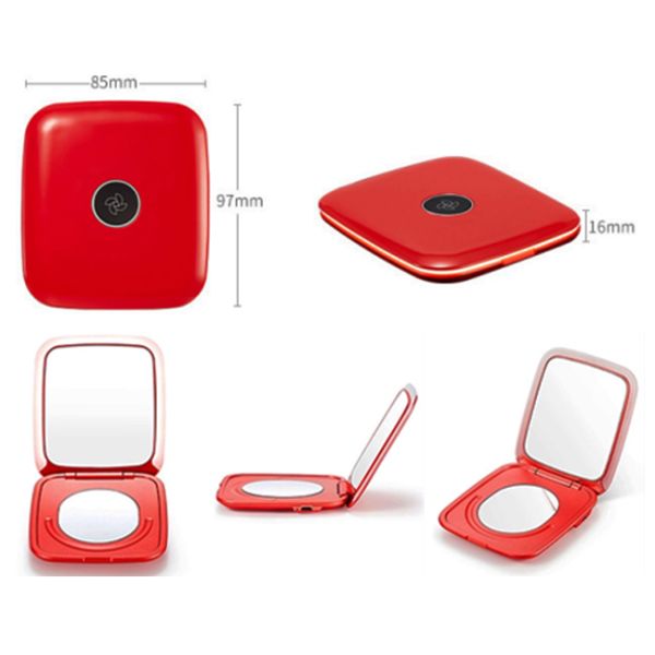 Adjustale Light Compact Mirror Phone Charger , Portable Power Bank 2000mAh