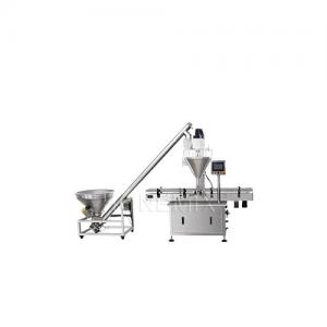 China 2KW Rotary Automatic Powder Filling Machine 50L Hopper With Moving Conveyor wholesale