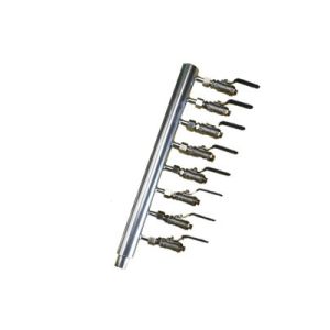 Air source distributor air manifold with flange