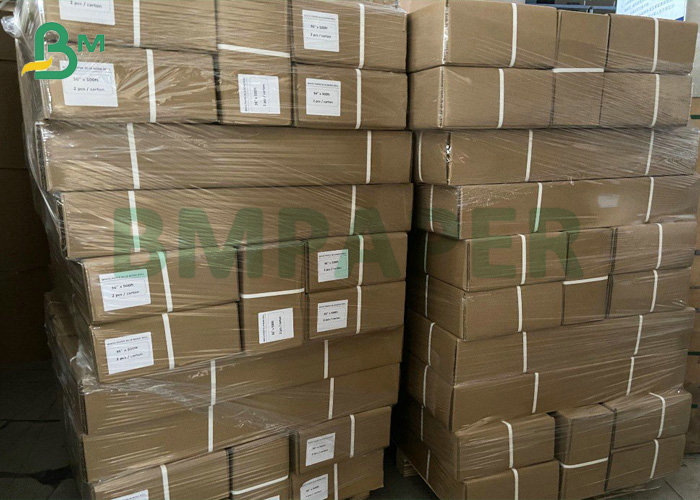 Uncoated Plotter Paper White Bond Roll CAD Paper 36'' x 300'' 20 lb 