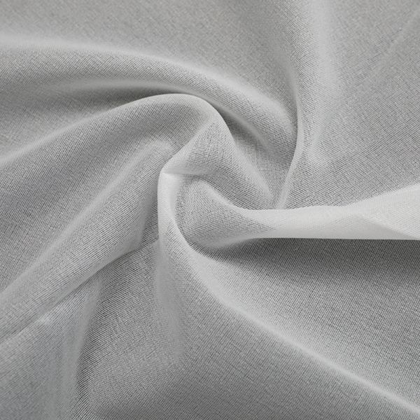 Thin Fusible Woven Interlining Fabric Shrinkage Resistant Black PA Coating