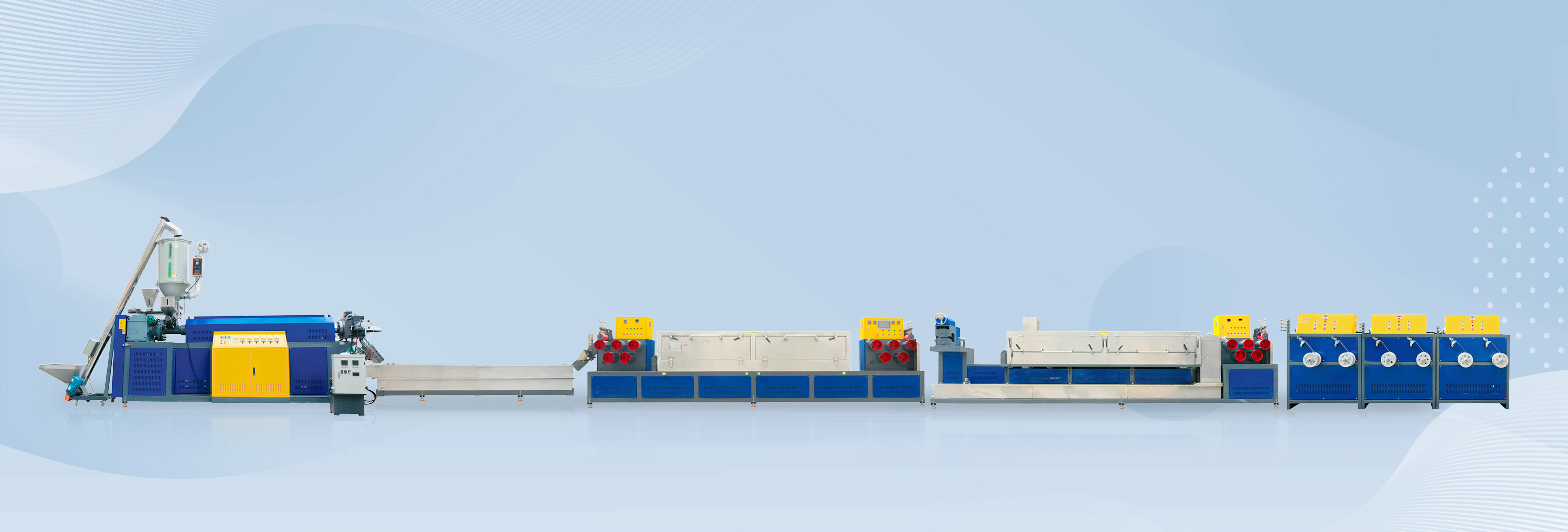 22KW Plastic Imitation Rattan Making Machine Production Line 4-Strap PP/PE Rattan Artificial Making Machine
