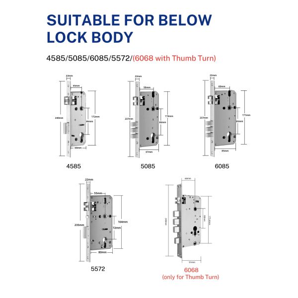 OEM Remote Control Smart Lock Home Security Fingerprint Biometric Door Lock