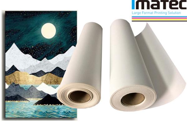 Quality Matte Stretched Inkjet Poly Cotton Canvas Prints Roll Water Resistant for sale