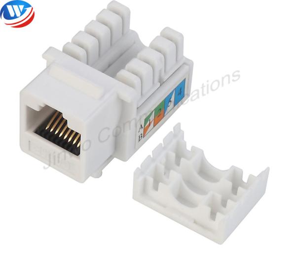 Quality CAT5E UTP 8P8C RJ45 Keystone Jack Gold Plating 90 Degree for sale