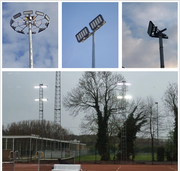 150000Hrs Outdoor Arena Lighting 120-1200W Led Tennis Court Lights ETL DLC