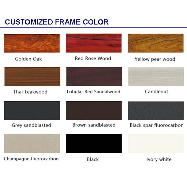 aluminium casement window color