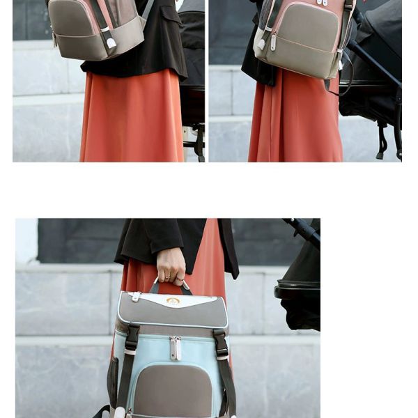 ISO9001 Softback Multifunction Travel Diaper Bag Backpack Water Resistant