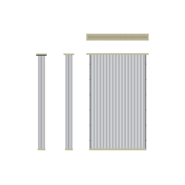 2.13 Inch / 54 Mm Top Rectangular Flat Cell Filter Differential Pressure Ensured