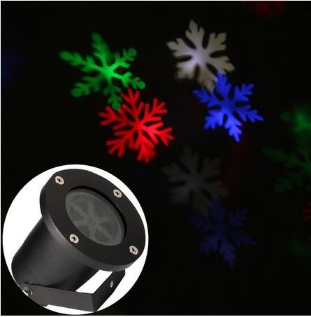 IP44 Waterproof Christmas Outdoor Snow Snowflake Pattern LED Projector Laser Light for Garden Yard