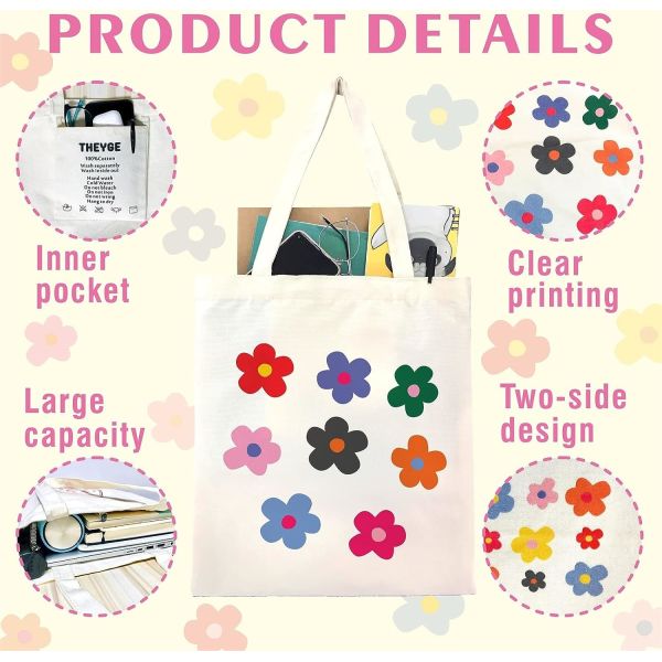Large Capacity Canvas Fabric Makeup Bags Good Storage