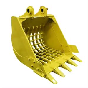 China Excavator Digger Excavator Attachments Screen Bucket Screening Bucket Bucket Sieve Excavator Skeleton Bucket With Hole wholesale