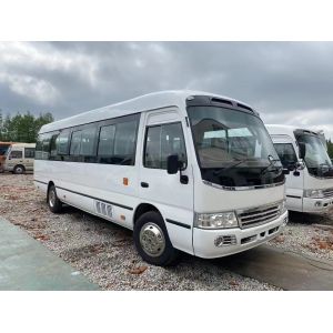 China Used Coaster Bus Mudan Minibus 30 Seaters Right Hand Drive Use In Tanzania Leaf Spring For Bad Road wholesale