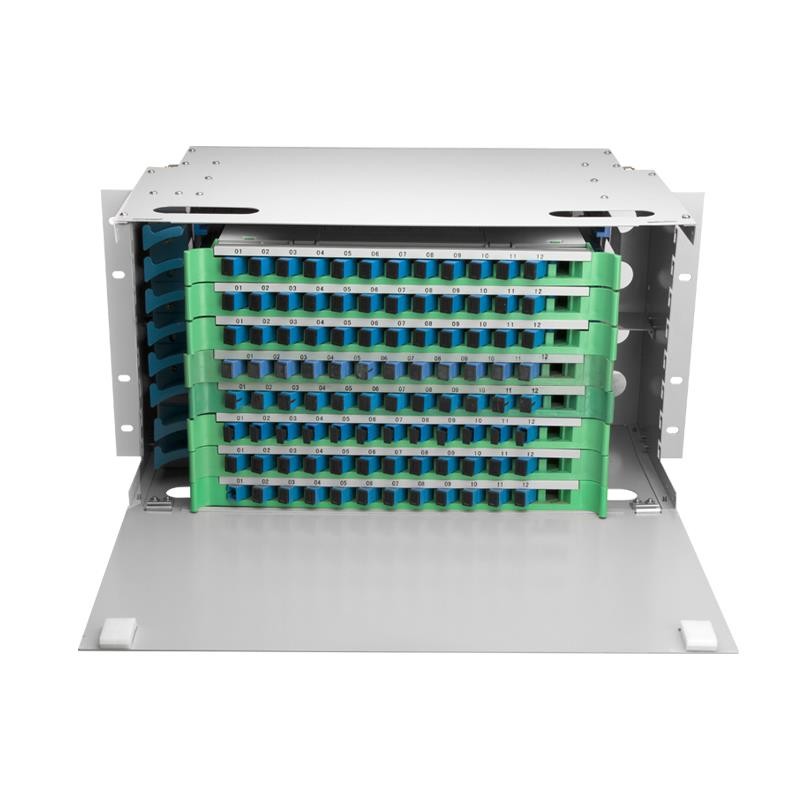 ODF 19 Rack Patch Panel Sc Adapter Fc Patch Panel 6U 96 Core