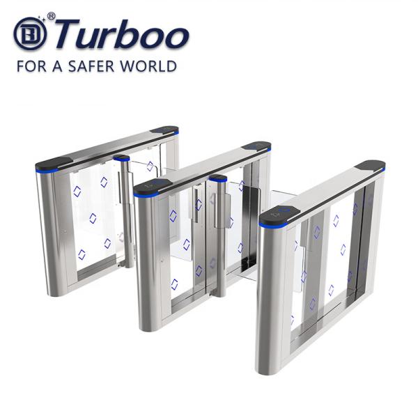 Quality Half Height Automatic Systems Turnstiles , Acrylic Arm Sliding Security Gates for sale