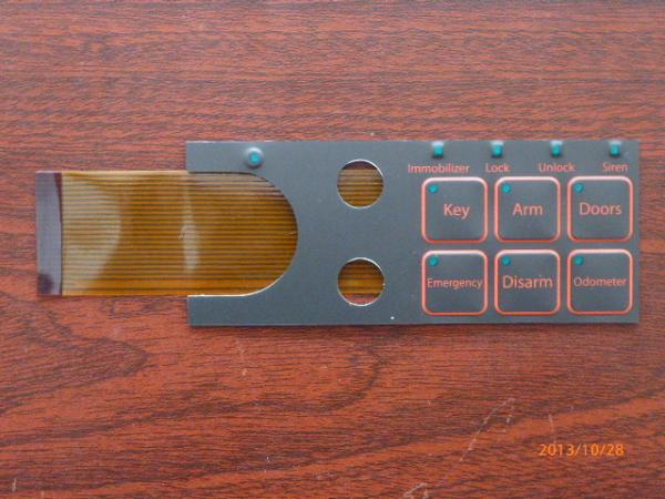 Quality Customized Push Button Touch Screen Keyboard Membrane Switch 0.05mm - 1.0mm for sale