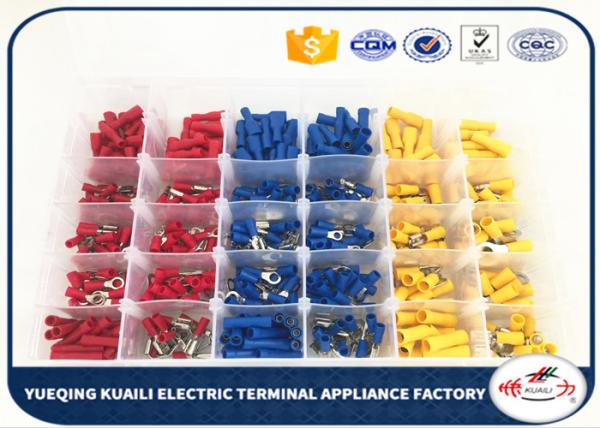 Quality Insulated Red Yellow Blue Assorted Terminal Assortment Kit KLI-9853412 480 Pcs for sale