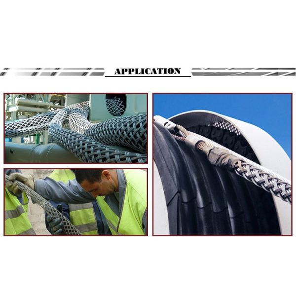 High Strength Stainless Steel Galvanized Double Sides Pull Wrap Cable Pulling Grip