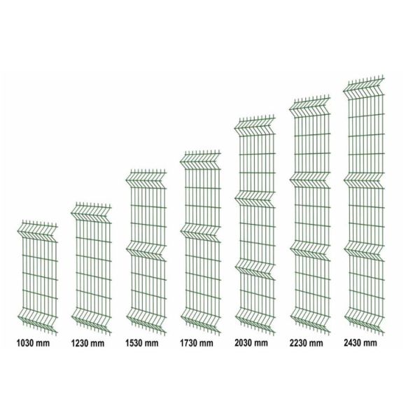 3D Welded Mesh Fencing Hot Dipped Galvanized RAL Color Customized