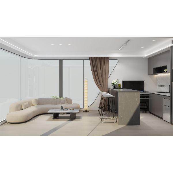 Customizable Space Capsule House Unique Design Various Applications Interior Rendering Picture Included