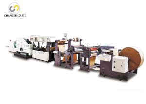 China Automatic shopping flat bottom handle paper bag making machine wholesale