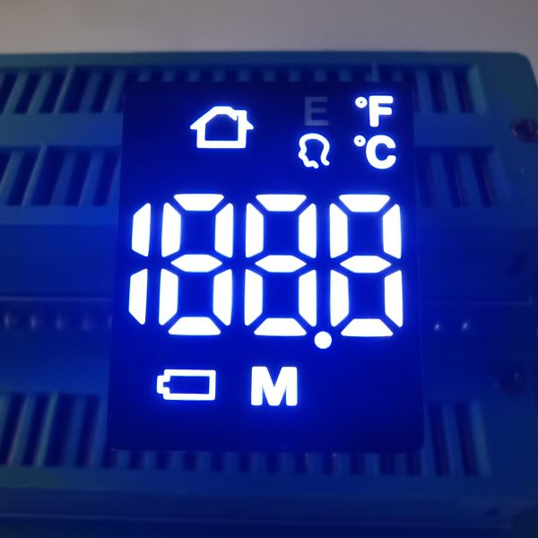 Ultra White 6 Pins 120mcd 80mW 20mA 7 Segment LED Display