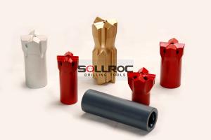 China Rock Drilling Tools Taper Button Drill Bits Tapered Cross Bits wholesale