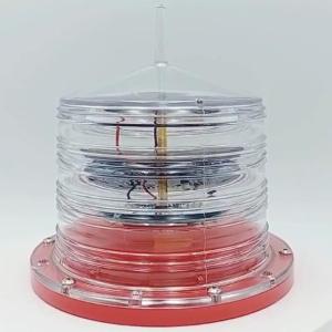 China 6.4V8AH 3NM red color Self Contained Marine Aids to Navigation Lantern Solar Energy For Inland river wholesale