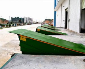 China Warehouse Loading Dock Lift Systems , 8 Ton Steel Yard Ramp Truck Dock Leveler wholesale
