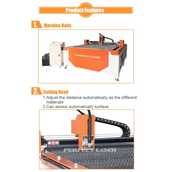 High Precision Plasma Cutting Machine Stainless Steel Fast Speed With Light Structure