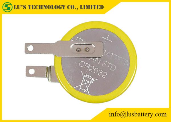 Quality CR2032 3.0v 220mah Lithium Button Cell PCB Coin Cell  Limno2 for sale
