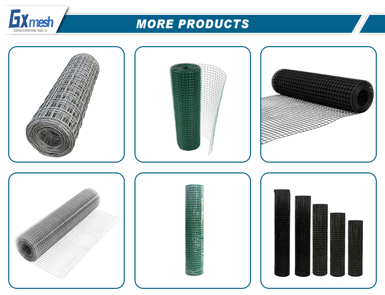 Corrosion Resistant 4 Gage 2x2 Galvanized Wire Mesh Roll Iron Plastic Coated Welded