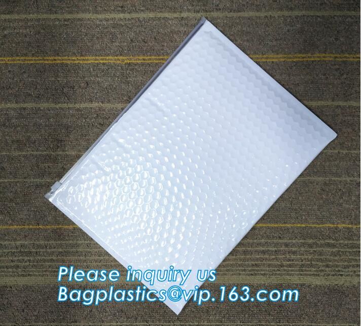 Flat Envelopes Zip lock Bubble Bag, Low Price Most Popular Bubble Slider Bag,Plastic PE Material Mailer Slider Air Ziplo