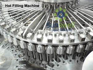 China Automatic PLC Hot Filling Machine , Bottle Fruit Juice Processing Line on sale