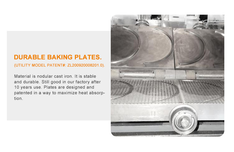 35 Baking Plates Ice Cream Processing Equipment Stainless Steel Material