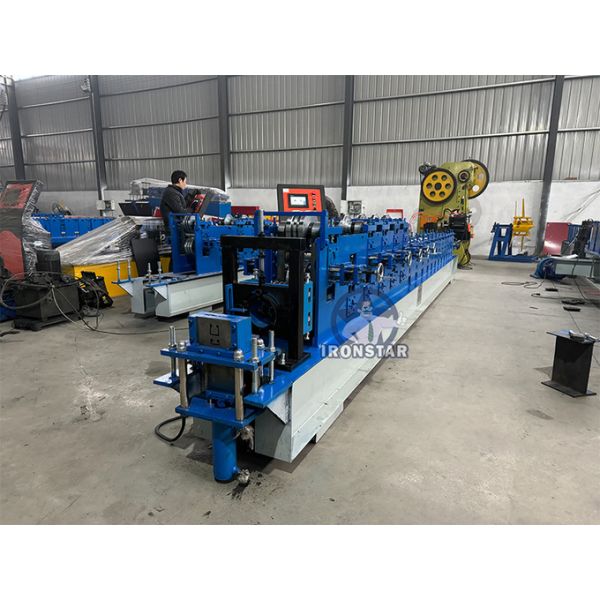 12 GA 41*21 / 41*41 2 sizes in 1 Slotted strut channel roll forming machine for America Solar photovoltaic bracket