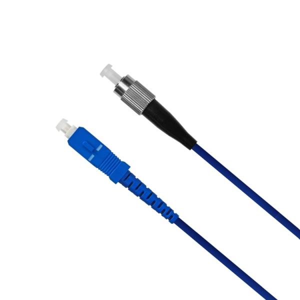 Quality Armoured Fc Sc Fiber Patch Cord Single mode 3.0mm PVC LSZH Jacket for sale