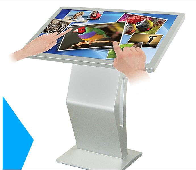 4K UHD 55" inch LCD Alone Floor standing computer touchscreen for advertising kiosk self-service terminal