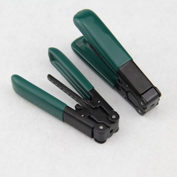 FTTH Drop Cable Stripper Fiber Optic Termination Tools Zinc Alloy Body Material