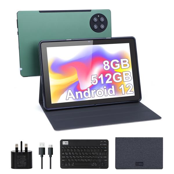 Quality C idea 9.7 inch Android 12 Tablet 8GB RAM 512GB ROM Model CM7800 Green for sale